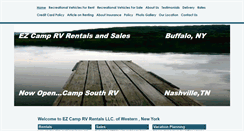 Desktop Screenshot of ezcamprvrentals.com